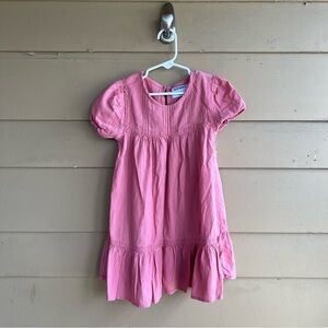 Old Navy Pintucked Crochet-Trim Crepe Swing Dress for Toddler Girls Size 5T